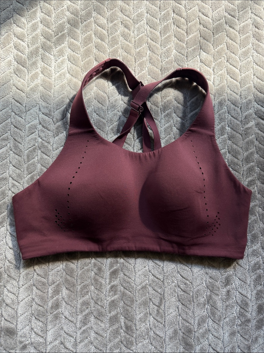 lululemon athletica Burgundy Racerback Sports Bra